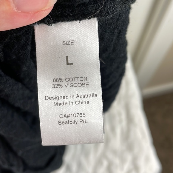 SEAFOLLY Textured Button Front Swing dress size large - Picture 5 of 7